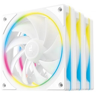 120mm Case Fan - DEEPCOOL FL12 SE WH 3-IN-1 White